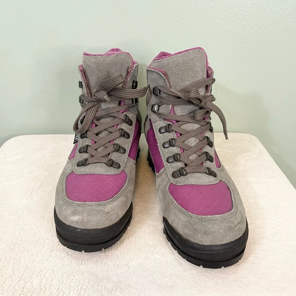 Scarpa Women's Gray Purple Gore Tex Lace Up Hiking Boots Size 40 - Picture 2 of 13